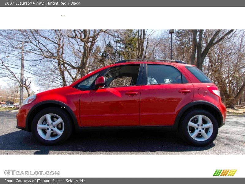 Bright Red / Black 2007 Suzuki SX4 AWD