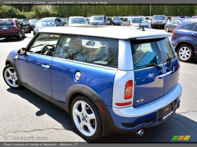 Laser Blue Metallic / Gravity Tuscan Beige 2008 Mini Cooper S Clubman