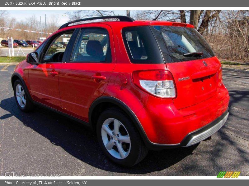 Bright Red / Black 2007 Suzuki SX4 AWD