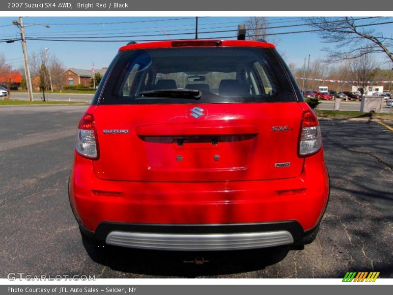 Bright Red / Black 2007 Suzuki SX4 AWD