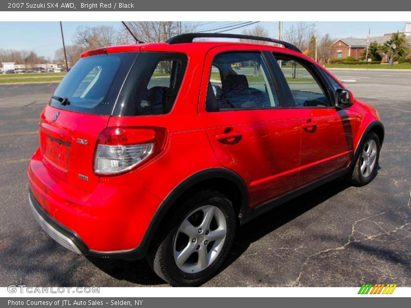 Bright Red / Black 2007 Suzuki SX4 AWD