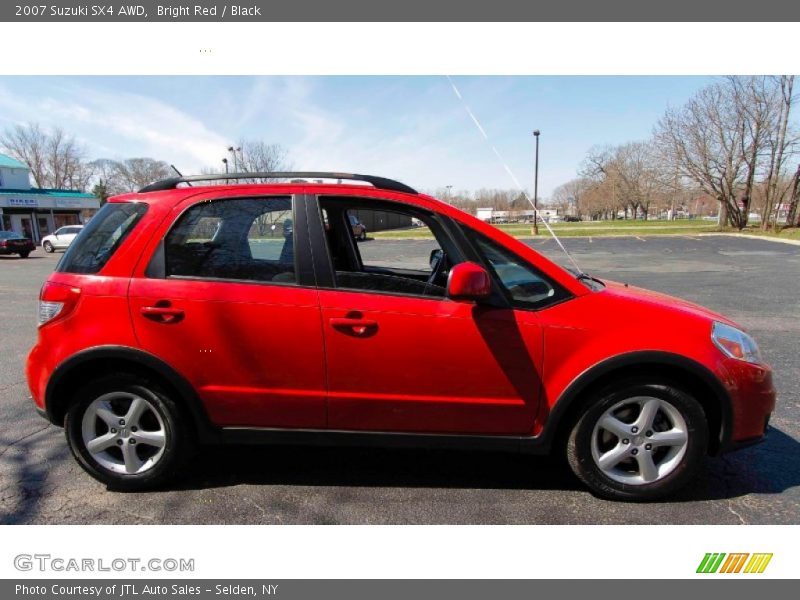 Bright Red / Black 2007 Suzuki SX4 AWD