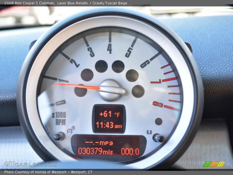 Laser Blue Metallic / Gravity Tuscan Beige 2008 Mini Cooper S Clubman