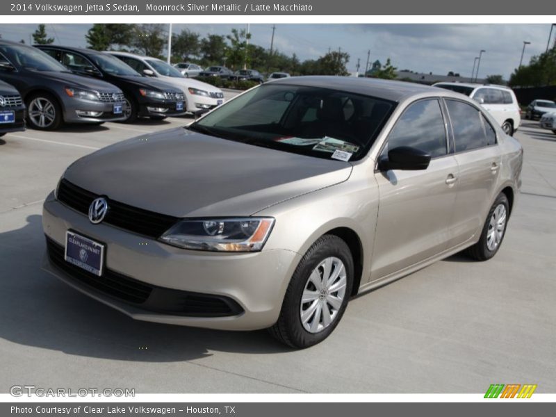 Moonrock Silver Metallic / Latte Macchiato 2014 Volkswagen Jetta S Sedan