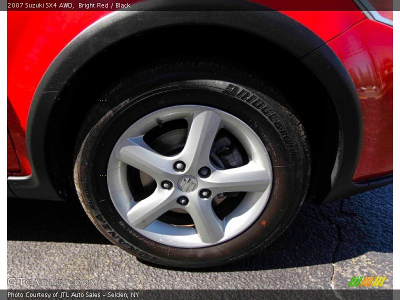 Bright Red / Black 2007 Suzuki SX4 AWD