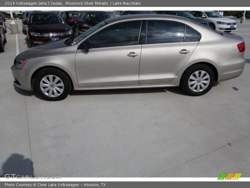 Moonrock Silver Metallic / Latte Macchiato 2014 Volkswagen Jetta S Sedan