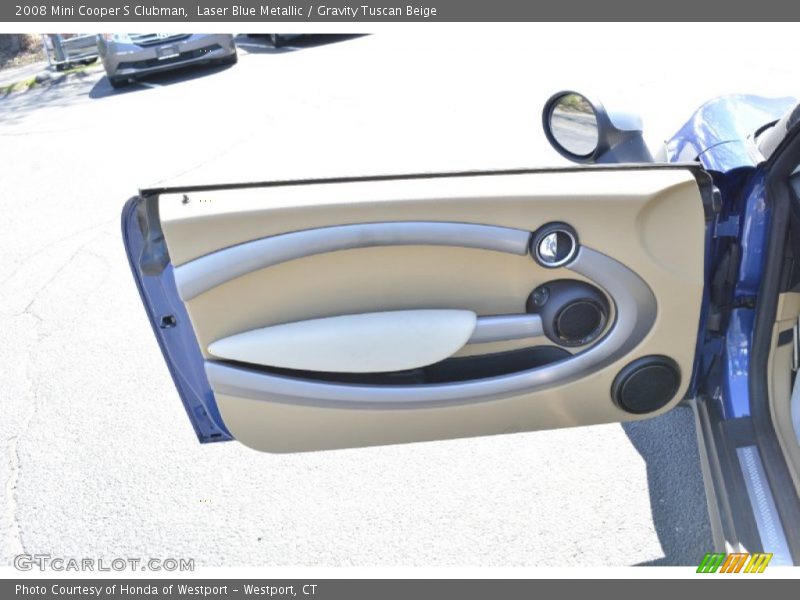 Laser Blue Metallic / Gravity Tuscan Beige 2008 Mini Cooper S Clubman