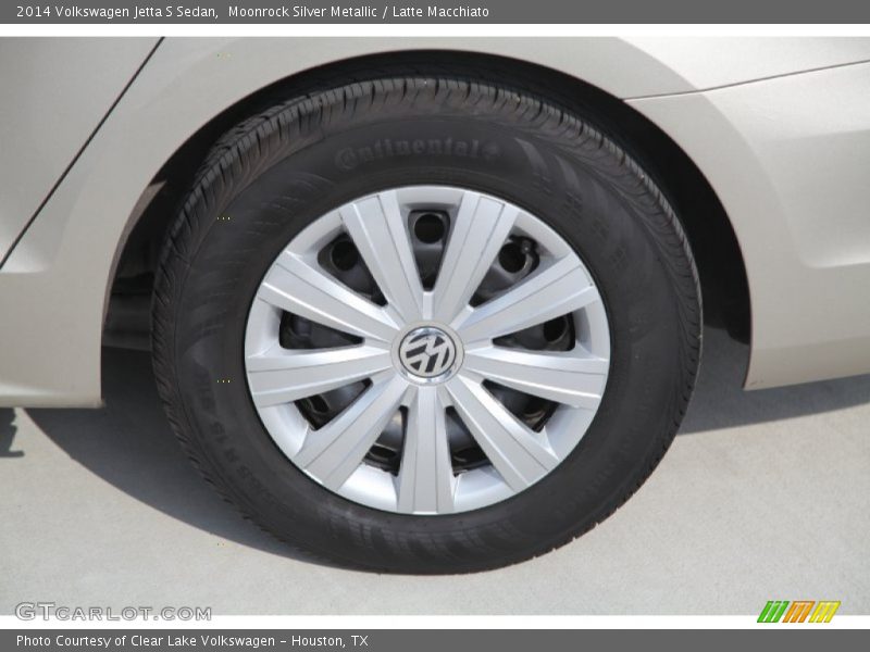 Moonrock Silver Metallic / Latte Macchiato 2014 Volkswagen Jetta S Sedan