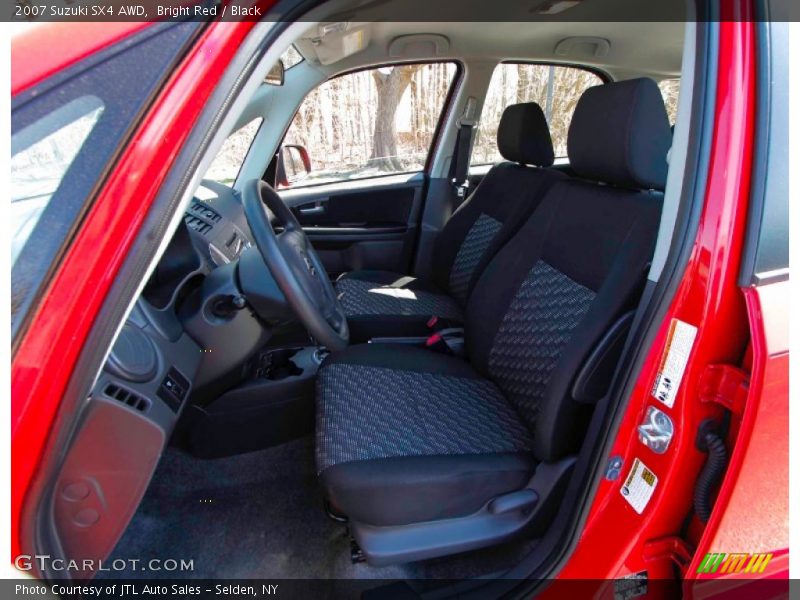 Bright Red / Black 2007 Suzuki SX4 AWD