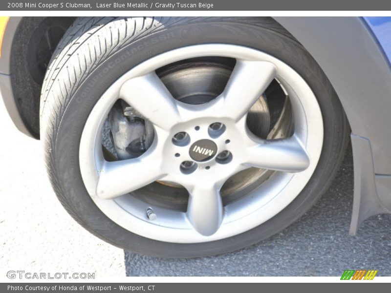 Laser Blue Metallic / Gravity Tuscan Beige 2008 Mini Cooper S Clubman