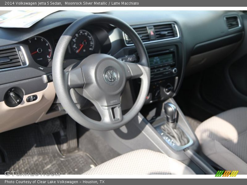 Moonrock Silver Metallic / Latte Macchiato 2014 Volkswagen Jetta S Sedan