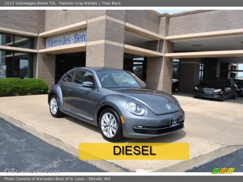 Platinum Gray Metallic / Titan Black 2013 Volkswagen Beetle TDI
