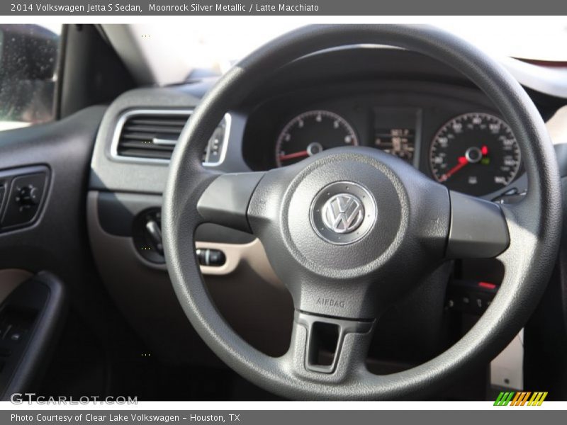 Moonrock Silver Metallic / Latte Macchiato 2014 Volkswagen Jetta S Sedan
