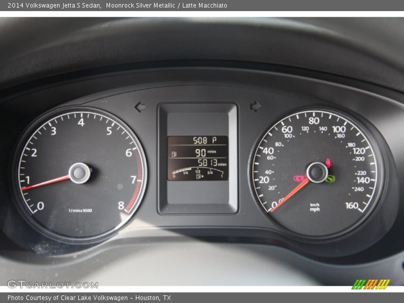 Moonrock Silver Metallic / Latte Macchiato 2014 Volkswagen Jetta S Sedan