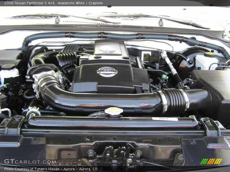 Avalanche White / Graphite 2008 Nissan Pathfinder S 4x4