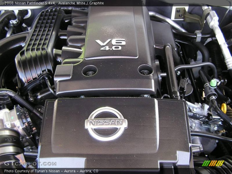 Avalanche White / Graphite 2008 Nissan Pathfinder S 4x4