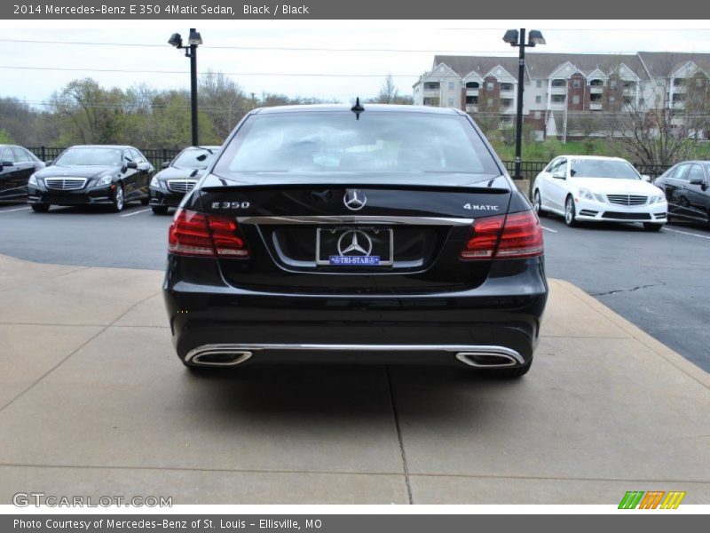 Black / Black 2014 Mercedes-Benz E 350 4Matic Sedan