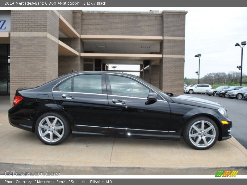 Black / Black 2014 Mercedes-Benz C 300 4Matic Sport