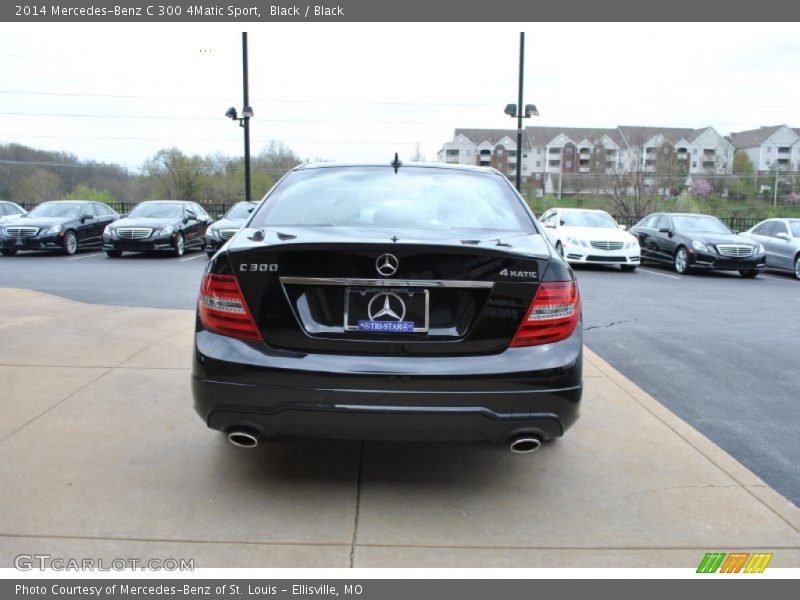 Black / Black 2014 Mercedes-Benz C 300 4Matic Sport