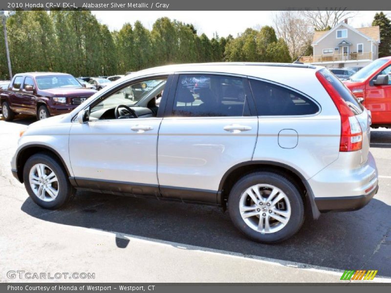 Alabaster Silver Metallic / Gray 2010 Honda CR-V EX-L