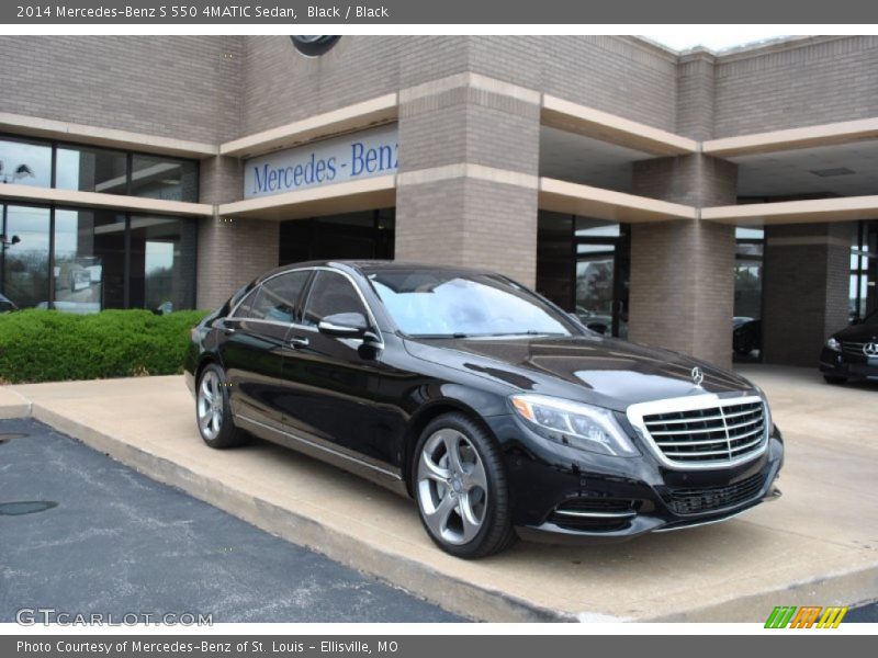 Black / Black 2014 Mercedes-Benz S 550 4MATIC Sedan