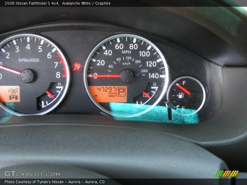 Avalanche White / Graphite 2008 Nissan Pathfinder S 4x4