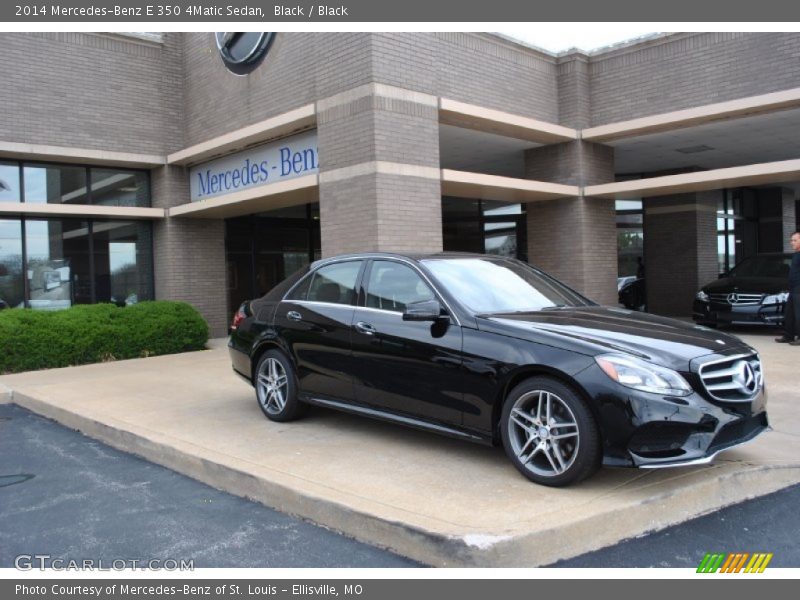 Black / Black 2014 Mercedes-Benz E 350 4Matic Sedan