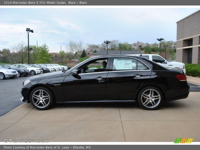 Black / Black 2014 Mercedes-Benz E 350 4Matic Sedan