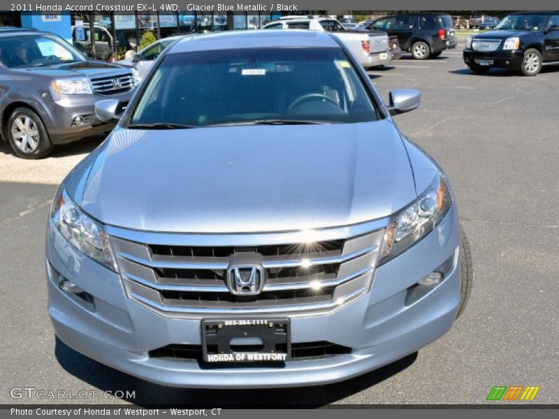 Glacier Blue Metallic / Black 2011 Honda Accord Crosstour EX-L 4WD