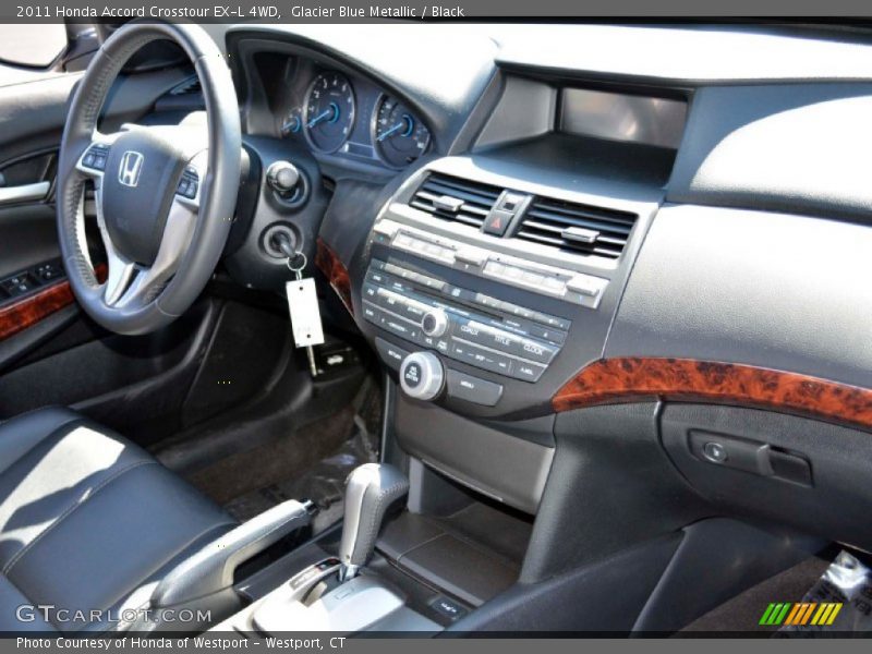 Glacier Blue Metallic / Black 2011 Honda Accord Crosstour EX-L 4WD