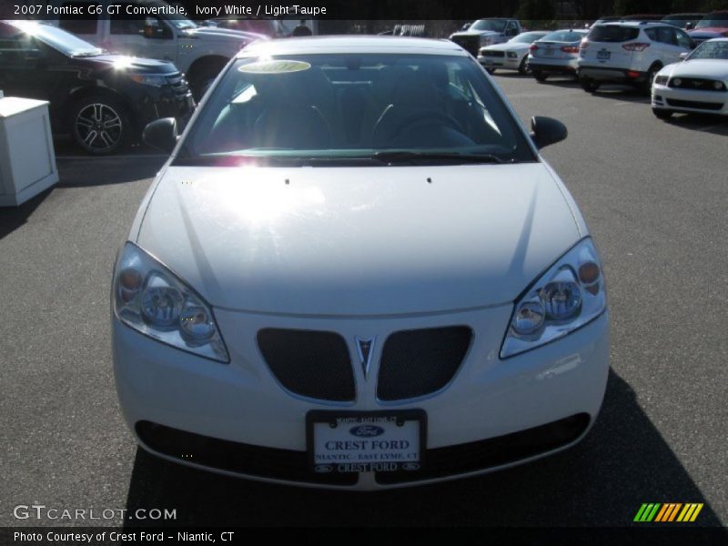 Ivory White / Light Taupe 2007 Pontiac G6 GT Convertible