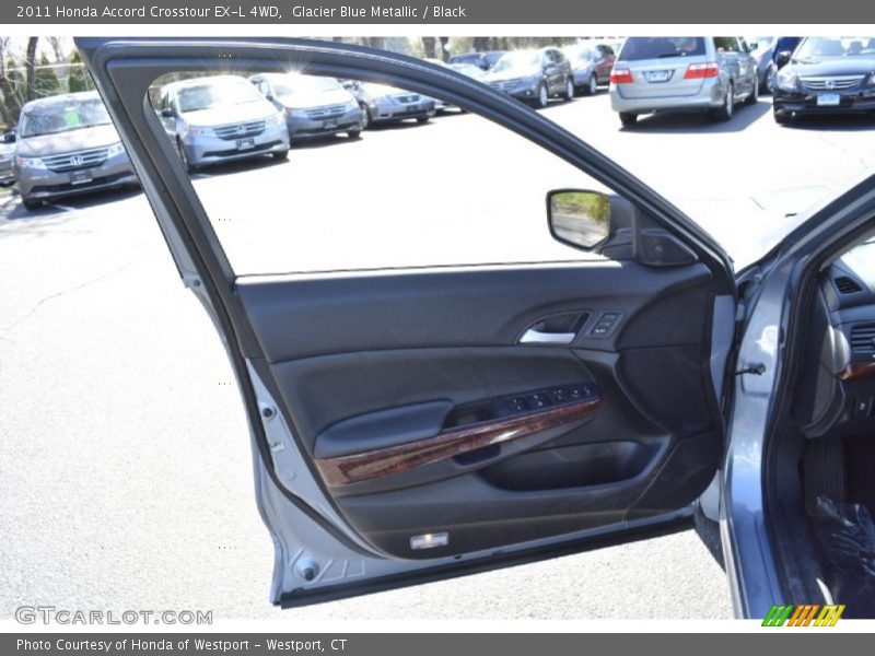 Glacier Blue Metallic / Black 2011 Honda Accord Crosstour EX-L 4WD