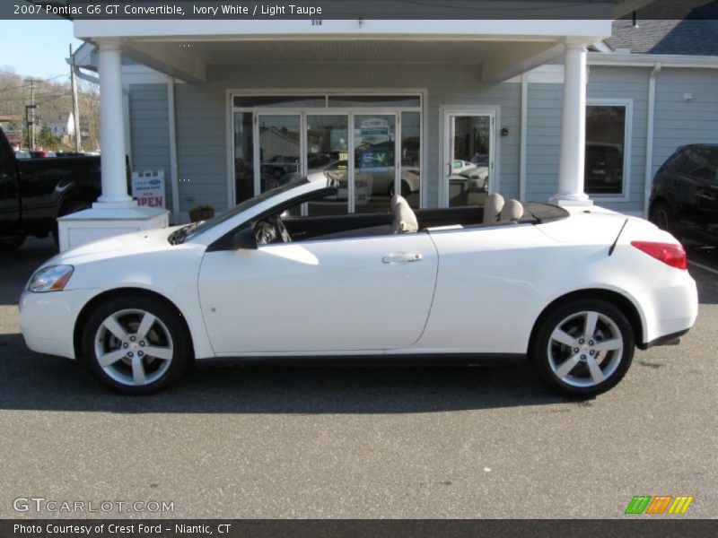 Ivory White / Light Taupe 2007 Pontiac G6 GT Convertible