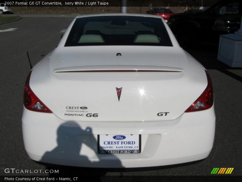 Ivory White / Light Taupe 2007 Pontiac G6 GT Convertible