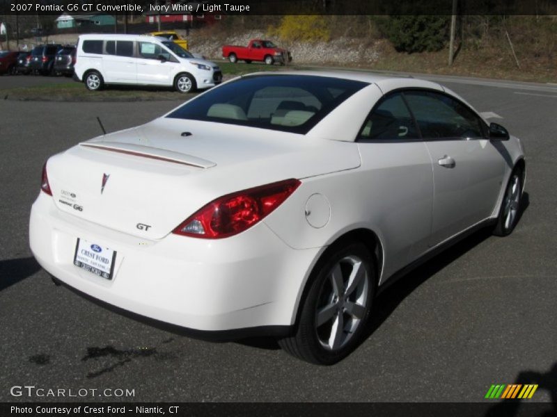 Ivory White / Light Taupe 2007 Pontiac G6 GT Convertible