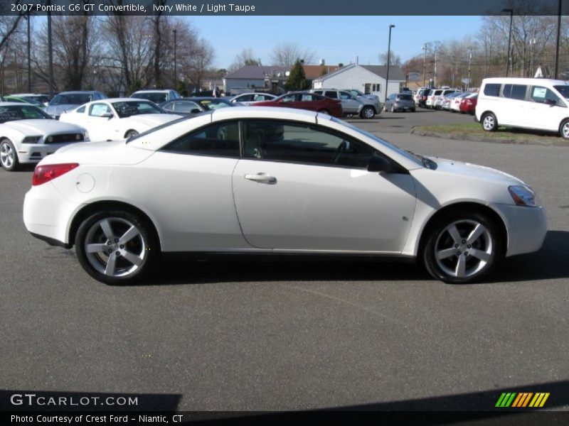 Ivory White / Light Taupe 2007 Pontiac G6 GT Convertible