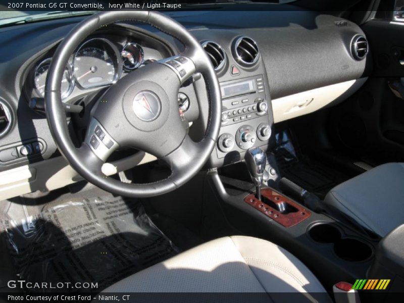 Ivory White / Light Taupe 2007 Pontiac G6 GT Convertible