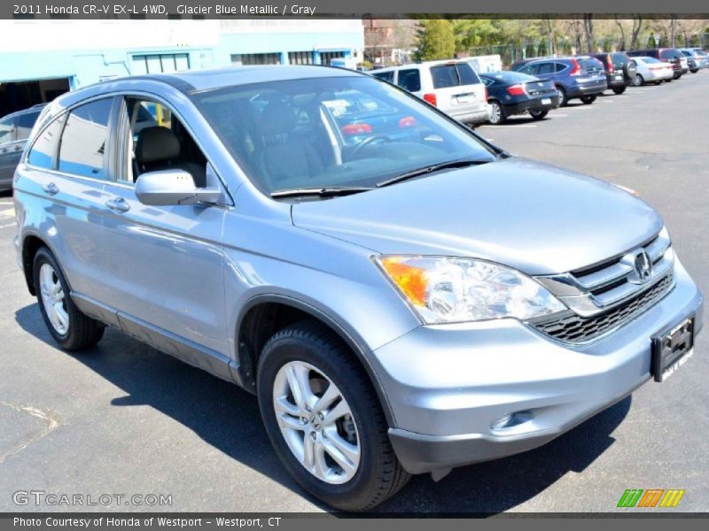 Glacier Blue Metallic / Gray 2011 Honda CR-V EX-L 4WD