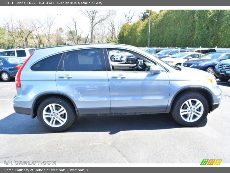 Glacier Blue Metallic / Gray 2011 Honda CR-V EX-L 4WD