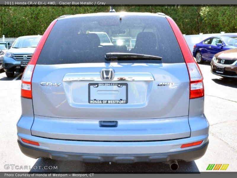 Glacier Blue Metallic / Gray 2011 Honda CR-V EX-L 4WD