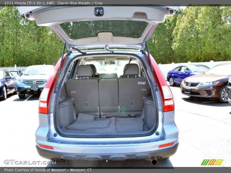 Glacier Blue Metallic / Gray 2011 Honda CR-V EX-L 4WD