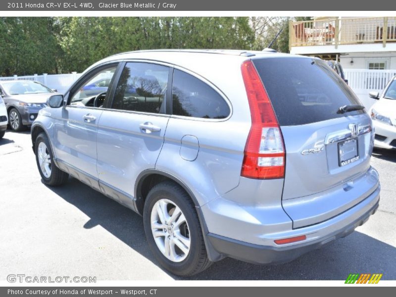 Glacier Blue Metallic / Gray 2011 Honda CR-V EX-L 4WD