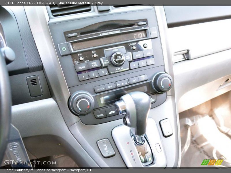 Glacier Blue Metallic / Gray 2011 Honda CR-V EX-L 4WD