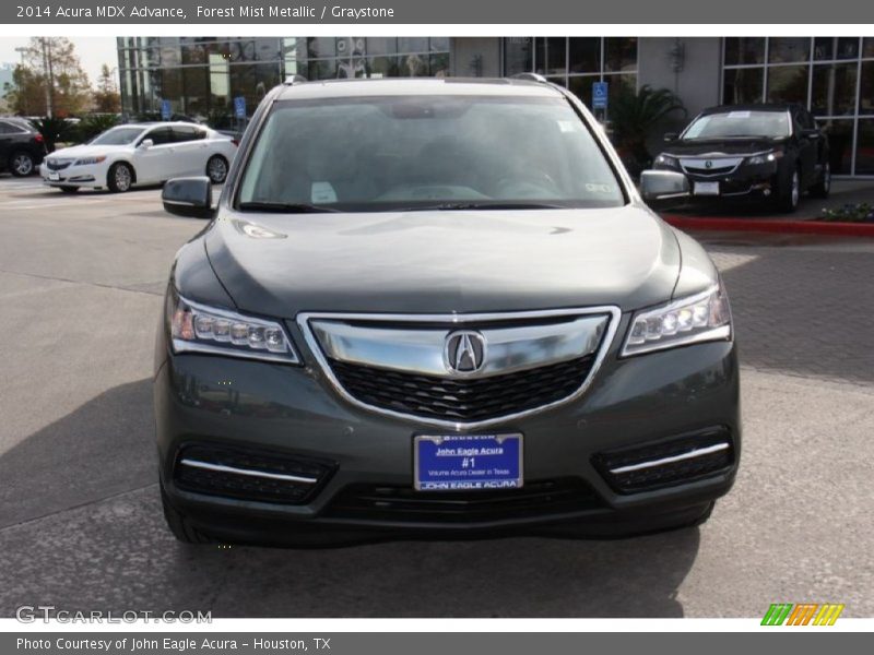 Forest Mist Metallic / Graystone 2014 Acura MDX Advance