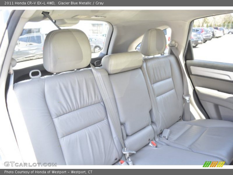 Glacier Blue Metallic / Gray 2011 Honda CR-V EX-L 4WD