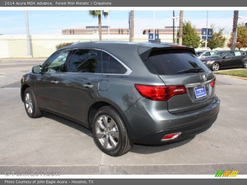 Forest Mist Metallic / Graystone 2014 Acura MDX Advance