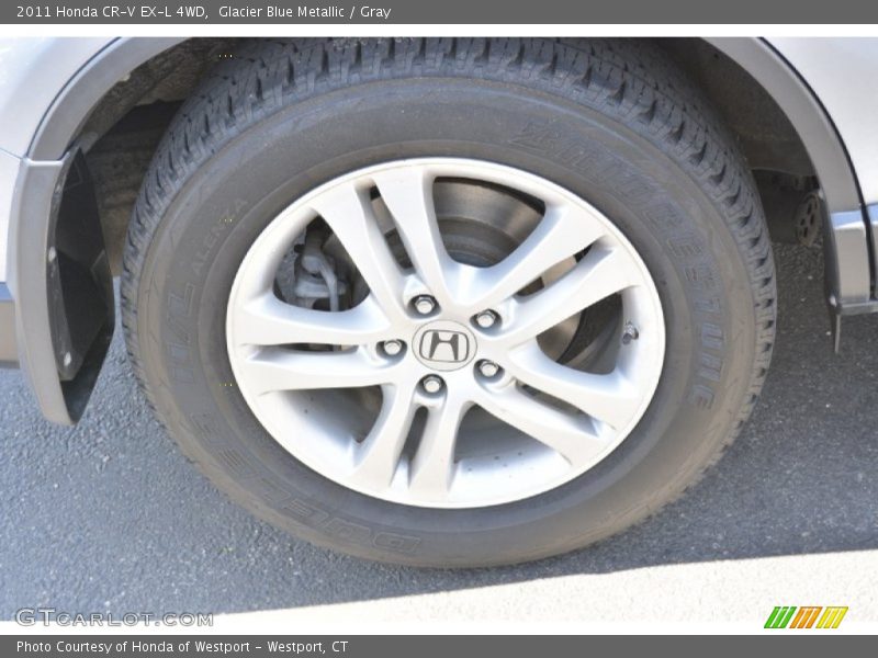 Glacier Blue Metallic / Gray 2011 Honda CR-V EX-L 4WD