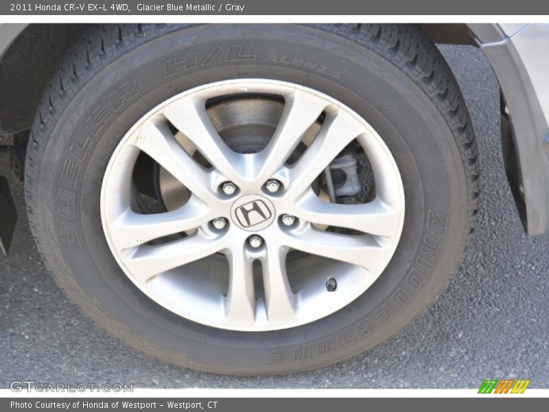 Glacier Blue Metallic / Gray 2011 Honda CR-V EX-L 4WD