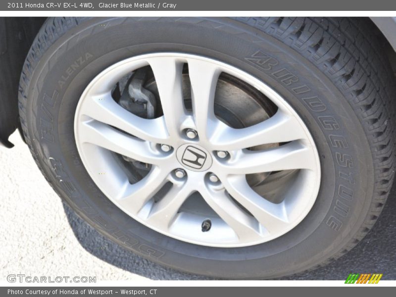 Glacier Blue Metallic / Gray 2011 Honda CR-V EX-L 4WD