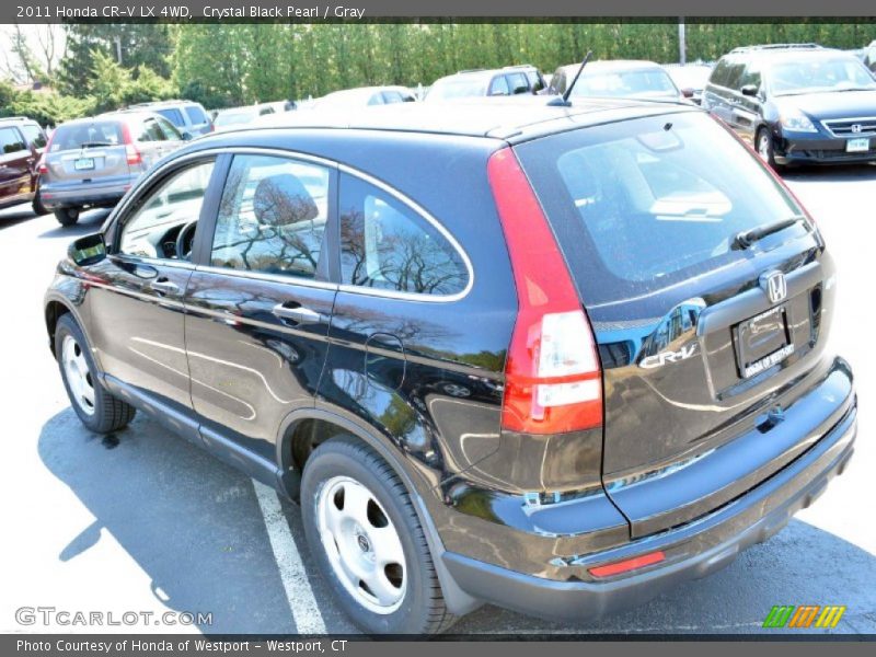 Crystal Black Pearl / Gray 2011 Honda CR-V LX 4WD